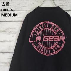 古着 L.A. GEAR ストリートジム スウェット プリント USA製 黒 M