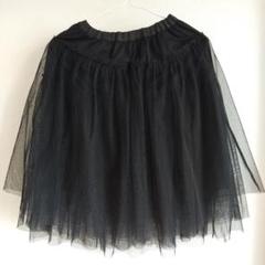チュールスカート黒