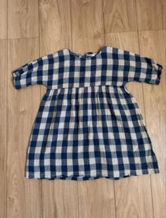organic zoo】Blue Gingham Dress 3-4y - メルカリ