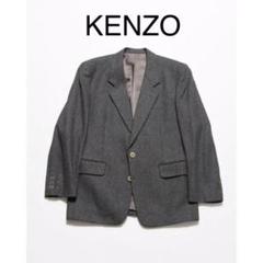 KENZO ケンゾー　テーラードジャケット ウール　ダブル ブレスト　90s A986/KENZO ケンゾー テーラードジャケット ダブル チェック柄