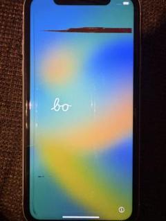 iphoneXR 64GB 白 ホワイト 背面割、液晶漏れ