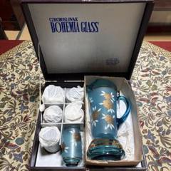 【未使用品】BOHEMIA Crystal デキャンタとグラスセット bohemia glass ボヘミアグラス デキャンタ デカンタ ワイン