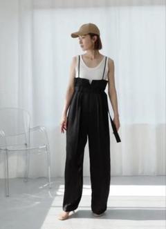 roughlow ラフロー　verseauハイウエストワイドサロペット roughlow ハイウエストワイドサロペット（美品roughlow ハイ
