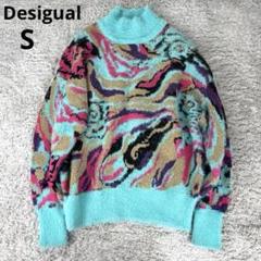 人気ランキング1位～（売れ筋商品） Desigual メルカリ - セーター ハイネックニット 総柄 Escot Mara × トップス