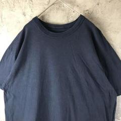 A2957古着　Tシャツ ネイビー　無地