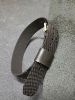 18mm ビブラム製 ラバー 引通しベルト黒のサムネイル