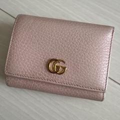 GUCCI ピンクレザー長財布 グッチ - メルカリ