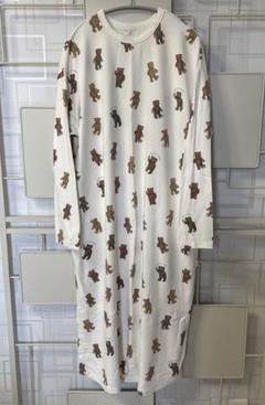 ☆新品未使用☆ジェラートピケ☆くま☆ルームウェア☆ワンピース☆フリーサイズ☆ 星柄ワッフルワンピース(ワンピース)｜ルームウェア・パジャマ