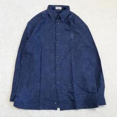 VAZIIE SPORT♦︎長袖シャツ L ボタンダウン 柄入り/総柄　a637