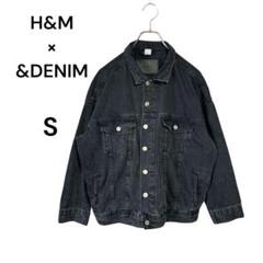 H&M × &DENIM デニムジャケット　Gジャン　Sサイズ　綿100% 黒