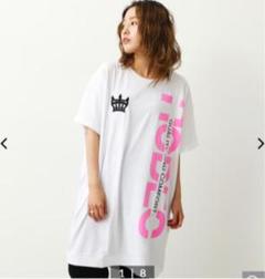 ロデオクラウンズワイドボウル ロゴカットワンピース 白 新品
