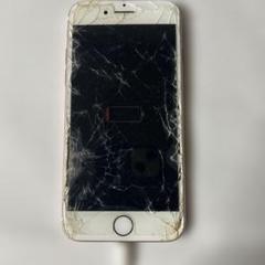 iPhone 7 ローズゴールド 画面ひび割れ - メルカリ