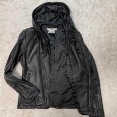 美品 キャサリン ハムネット ロンドン レザー 羊革 ジャケット ライダース 黒 美品 キャサリンハムネット シングルライダース レザー