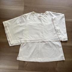 LOHEN ローヘンスクエアケープカットソー 白