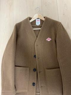 DANTON ウールモッサ ノーカラージャケット ユニセックス 38 美品】DANTONウールモッサノーカラージャケットユニセックス38