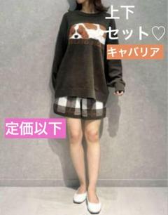 SLEEPING DOG ジャガードプルオーバー&チェックショートパンツセット SLEEPING DOG ジャガードプルオーバー&チェックショートパンツセット