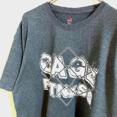送料無料　ヘインズ　Hanens Tシャツ CA GE FTNESS グレー