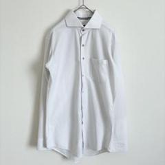 スーツセレクト　長袖　シャツ　Yシャツ　白　シンプル　オフィス　定番