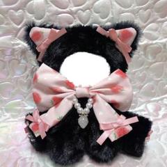 おすわりぬい服 11㎝〜15㎝　ニットねこちゃん　黄緑　グレー おすわりぬい服 11㎝〜15㎝ ニットねこちゃん 黄緑 グレー