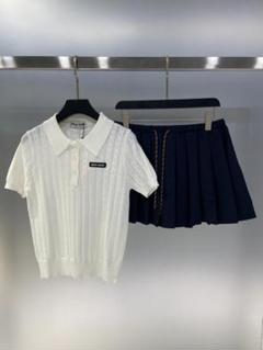 新品同様【定価25万】MIU MIU ビジュー ニット 半袖 フラワーニット 楽天市場】MIUMIU ミュウミュウ 【国内正規】MML313 パールx