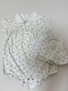 ラルフローレン　ロンパース6M 70 帽子セット