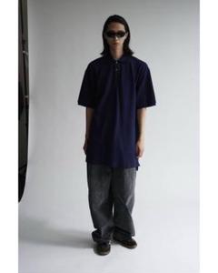 完売品】【新品未使用タグ付き】the toe ネイビー ポロシャツ S