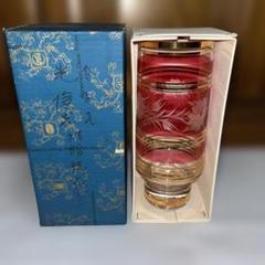 チェコ硝子花瓶　箱付き　お値下げ❗️ チェコ硝子花瓶 箱付き お値下げ❗️ - メルカリ
