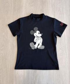 #V12golf #ミッキーマウス 半袖シャツ 黒 V12 ゴルフ Tシャツ コラボ メンズ 半袖 シャツ Uネック
