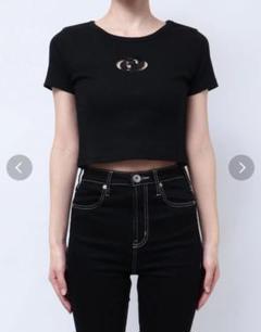 入手困難　ジェイダTシャツ　完売品　ブラック　半袖 フリーサイズ 綿100% 夏 GYDA｜ジェイダのTシャツ/カットソー（ブラック/黒色系・半袖