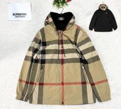 極美品　バーバリー　ナイロンジャンパー　ノバチェック　キャメル　15 2XL 極美品 バーバリー ナイロンジャンパー ノバチェック キャメル