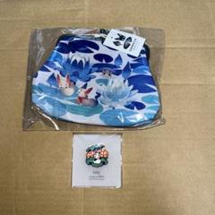 0313 Ichi がま口バック　ピンバッジ　2点セット