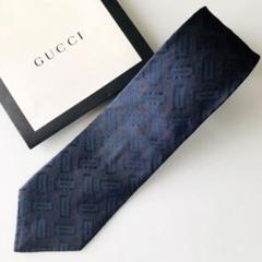 GUCCI ネクタイ パネル柄 ブラック