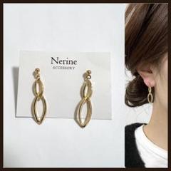 ２連　ゴールド　ハンドメイド　ピアス　イヤリング