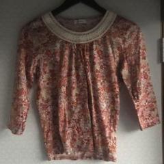 美品SCAPA花柄七分袖T