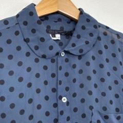 コムデギャルソン 半袖ブラウス 花柄 クリアボタン ネイビー 2025年最新】COMME des GARCONS シャツ・ブラウスの人気アイテム