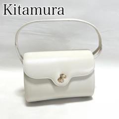 ☆kitamura☆ 犬のデザイン付きホワイトハンドバッグ 梅田阪神店〉新作ワンちゃんモチーフバッグ カラーオーダー