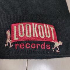 品質保証 レコードレーベルLOOKOUT records ニット帽 黒90年代 - メルカリ 帽子