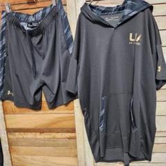 アンダーアーマー 半袖パーカー×ハーフパンツ 上下セット ベースボール XXL