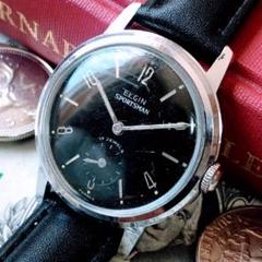 エルジン ELGIN 17石 ANTIMAGNETIC 手巻き メンズ 腕時計 動作品】エルジン Elgin アンティーク 腕時計 1950年代 手巻き