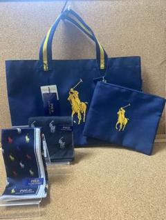 新品Polo Ralph Laurenプチハンカチ/エコバッグポーチの3点セットのサムネイル