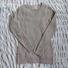 【美品・早い者勝ち】エプリュ Vネックセーター カシミヤ製 Mサイズ グレーのサムネイル