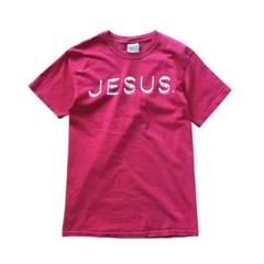 00’a Hanes ヘインズ Tシャツ JESUS ジーザス S ピンク