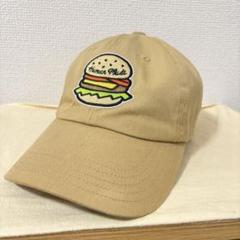 ヒューマンメイド HUMAN MADE ハンバーガー刺繍キャップ ベージュ ヒューマンメイド HUMAN MADE ハンバーガー刺繍キャップ