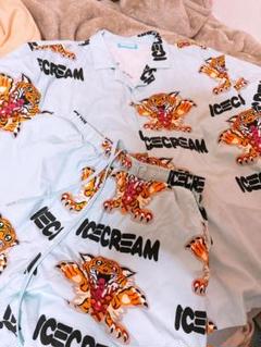 ICECREAM CONES TIGER OPEN SHIRT ＆PANTS