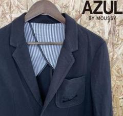 AZUL by MOUSSY テーラードジャケット スカル刺繍 ブラック S