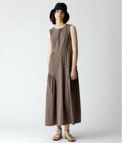 極美品allurevilleアルアバイル ノースリマキシ丈 ティアードワンピース