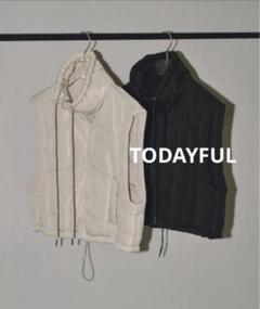 TODAYFUL【未使用に近い】Hoodie Quilting Vest TODAYFUL Hoodie Quilting Vest オリーブ36