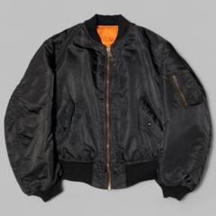美品☆USA製☆80s☆ALPHA☆MA-1 フライトジャケット☆ブラック