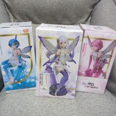 ラウンドワン限定　リゼロ　フィギュア5種+アクスタ3種セット リゼロ ROUND1限定アクスタ 3種セット - メルカリ