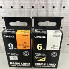 CASIO テープカートリッジ XR-9FOE XR-6WE セットのサムネイル
